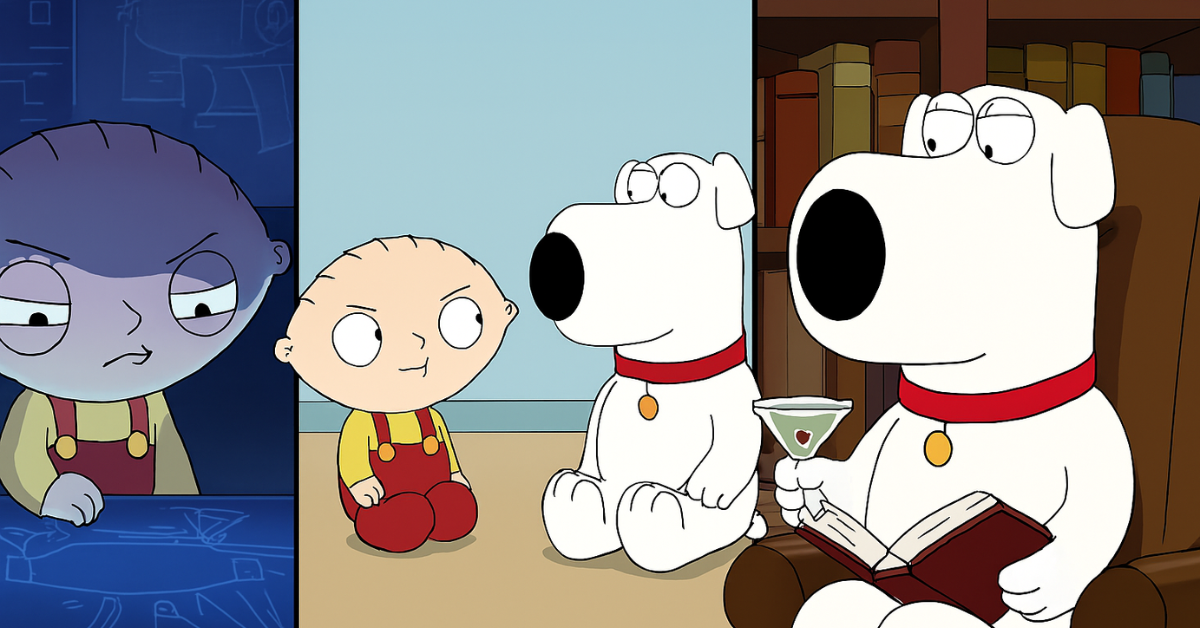 Stewie and Brian from Family Guy